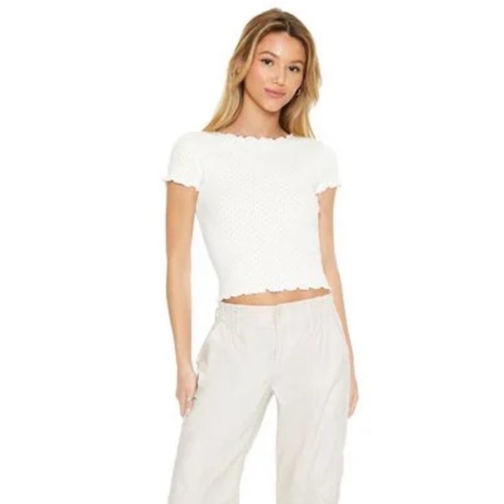 🆕 Pattern Knit Crop Top